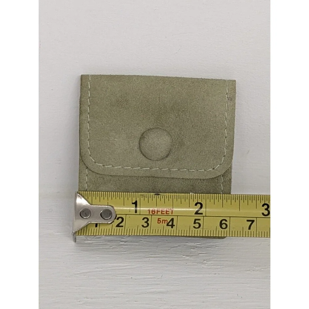 Authentic VAN CLEEF & ARPELS VCA Green Suede Style Jewelry Travel Pouch Bag